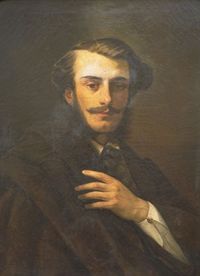 Portait de Gustave Viaud Huile sur toile