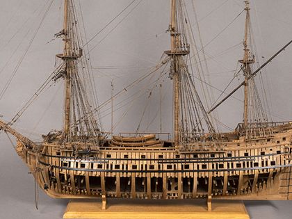 Modèle du navire l’Artésien Kultur Bretagne au musée de la Marine à Port-Louis