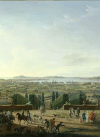 Detail view of the harbor