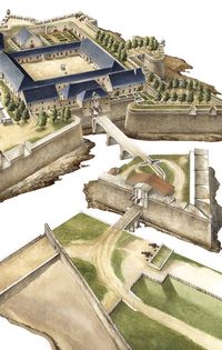 Restitution de la citadelle au XVIIIe siècle 