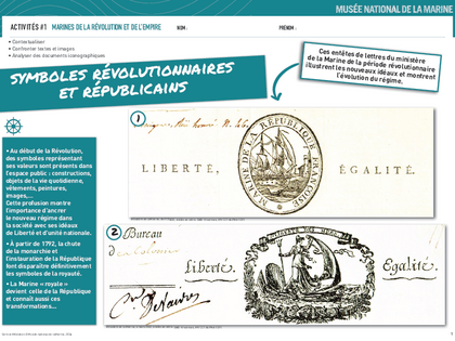 Dossier Pédagogique - activités secondaires - marines de la révolution - 2024 Dossier Pédagogique - activités secondaires - marines de la révolution - 2024
