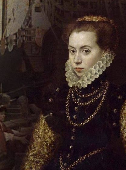 Portrait d’époque d’une femme en costume de cour, symbole des exploratrices et des femmes de pouvoir de la Renaissance.