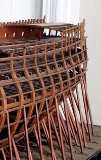 Vaisseau de 74 canons en construction