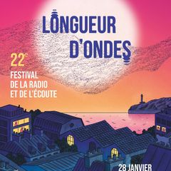 Affiche du festival Longueur d'Ondes 2026, 22e festival de la radio et de l'écoute - 28 janvier au 1er février 2026 à Brest 