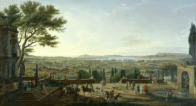 Vue de la ville et de la rade de Toulon d’après Joseph Vernet