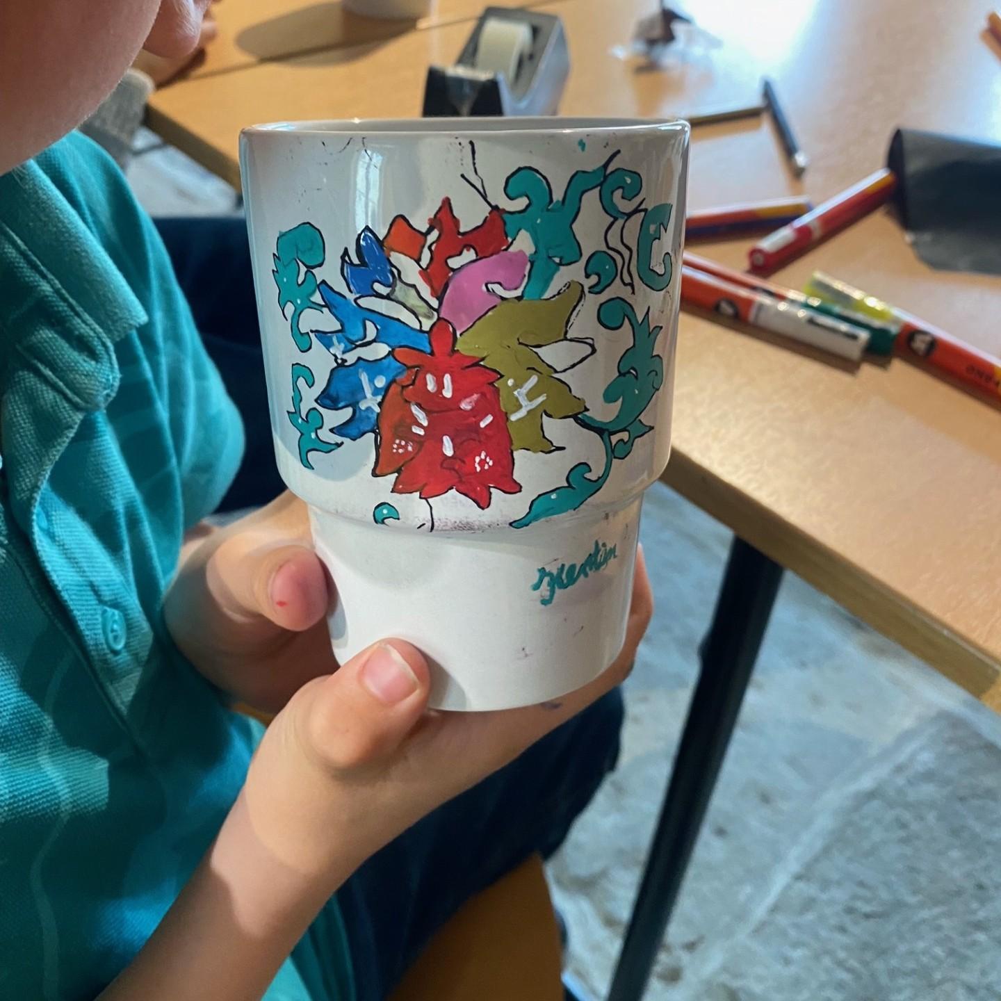 Visite Atelier - Couleurs de l'océan sur porcelaine !